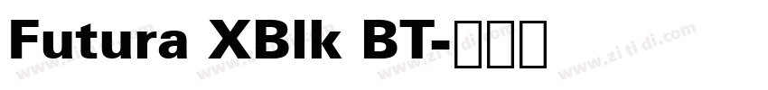Futura XBlk BT字体转换